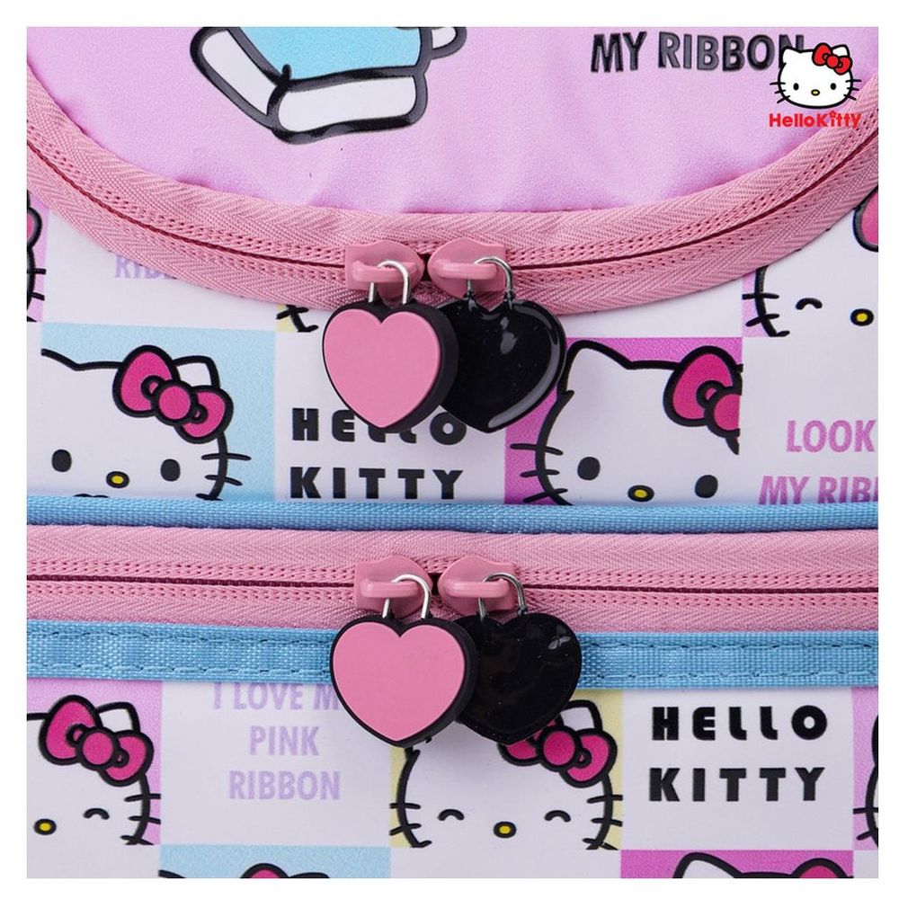 Sanrio - Hello Kitty Look At My Ribbon Dual Compartment Lunch Bag - 1 L