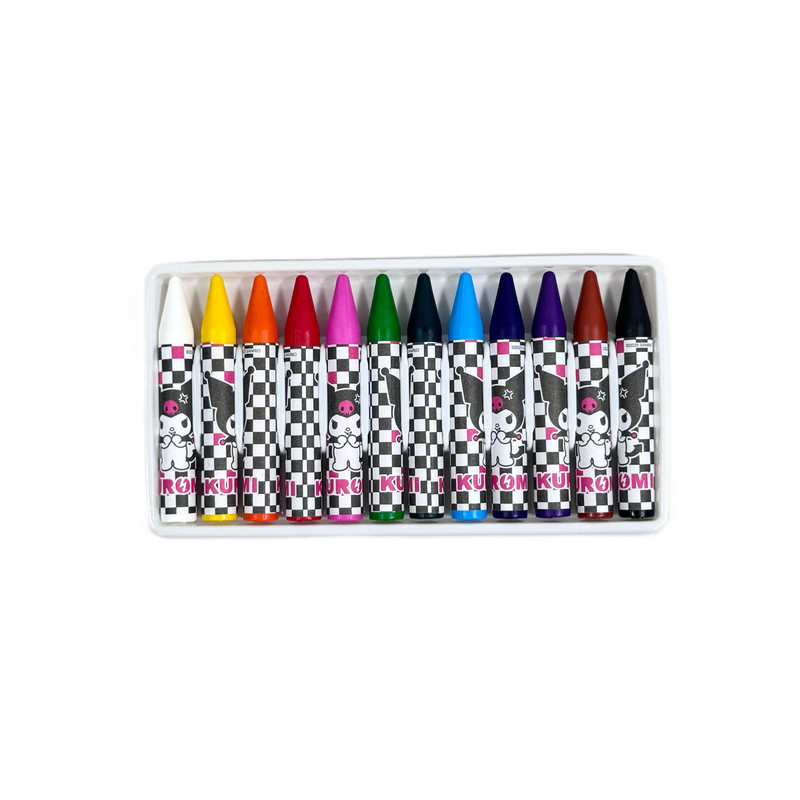Sanrio Kuromi Ambition Crayons - 12 Pcs
