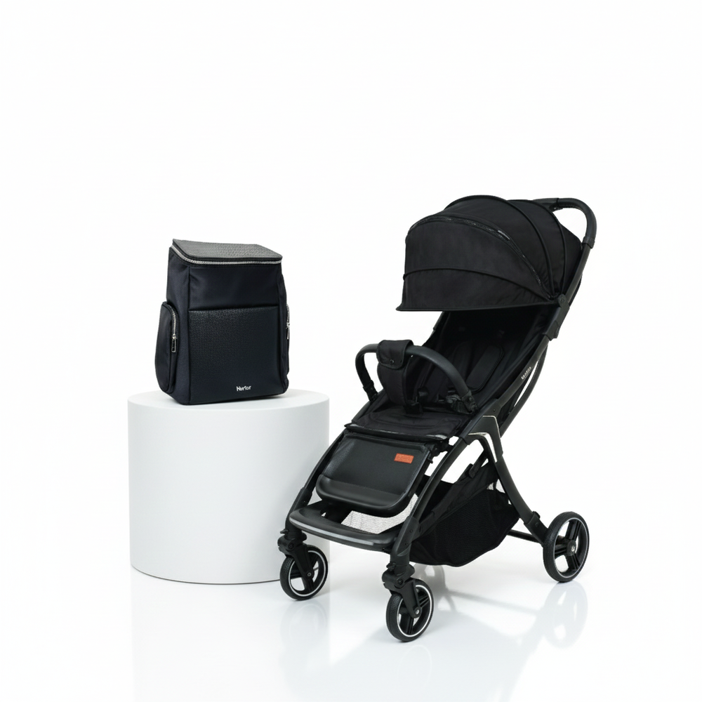 Nurtur Luce Cabin Stroller & Multifunction Premium Diaper Backpack Set - 2 Pcs