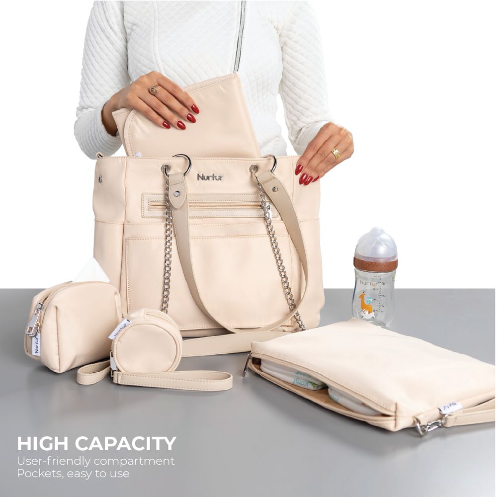 Nurtur Luce Cabin Stroller & Multifunction Diaper Handbag Set - 2 Pcs