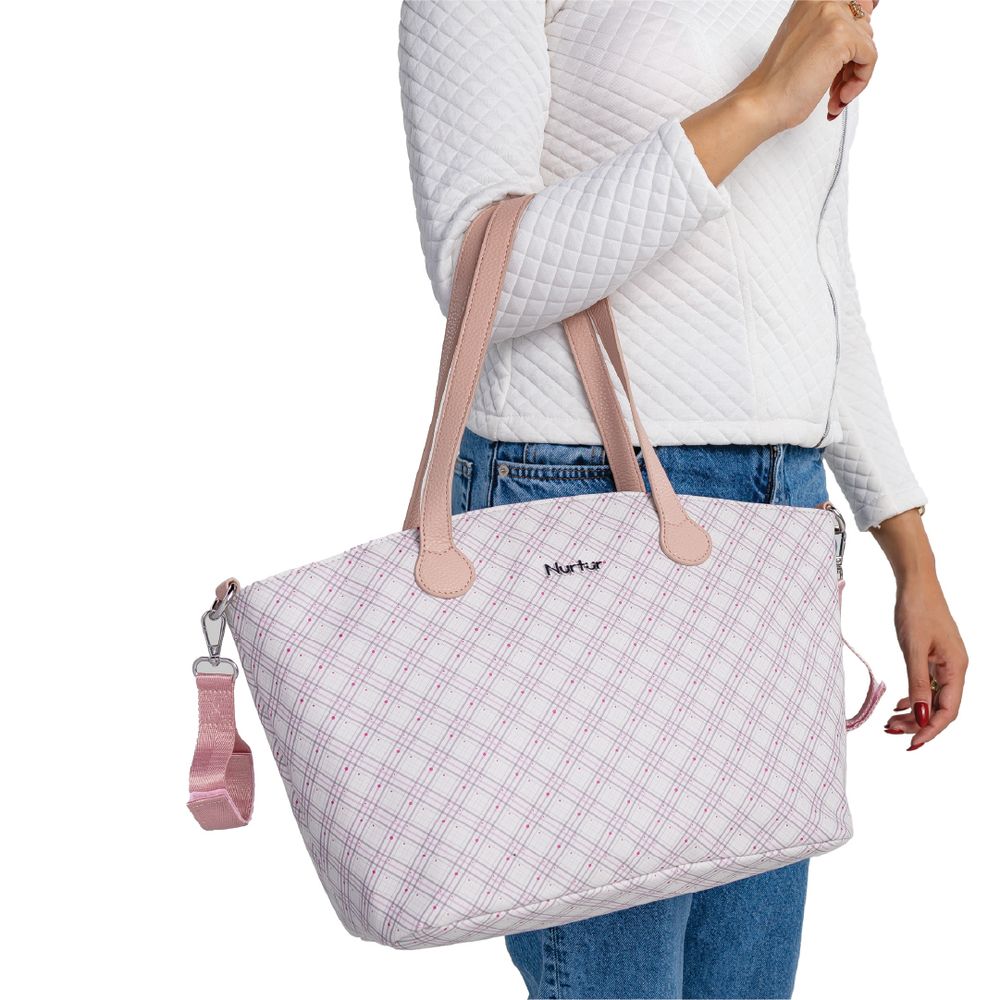 Nurtur Reversible Travel Stroller & Multifunction Diaper Handbag Set - 2 Pcs