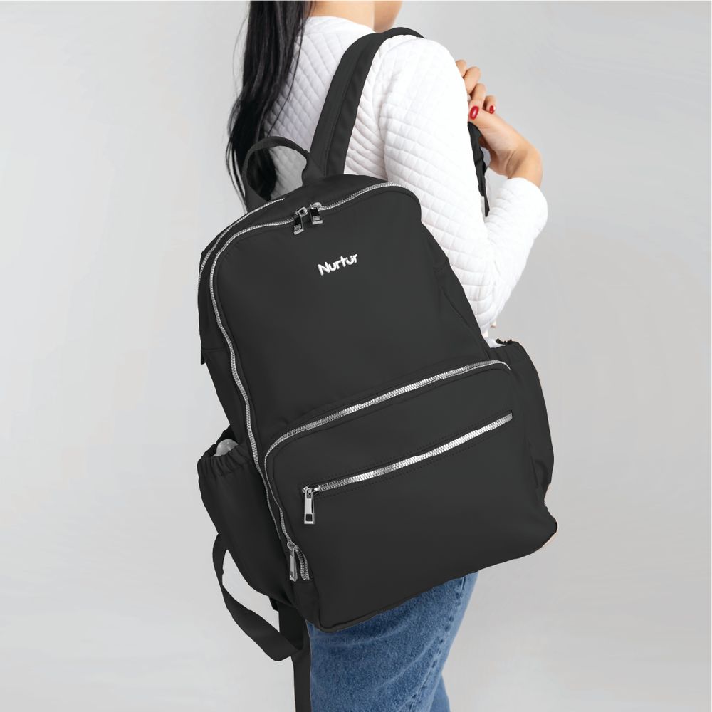 Nurtur Baby Reversible Stroller & Diaper Backpack Set - 2 Pcs