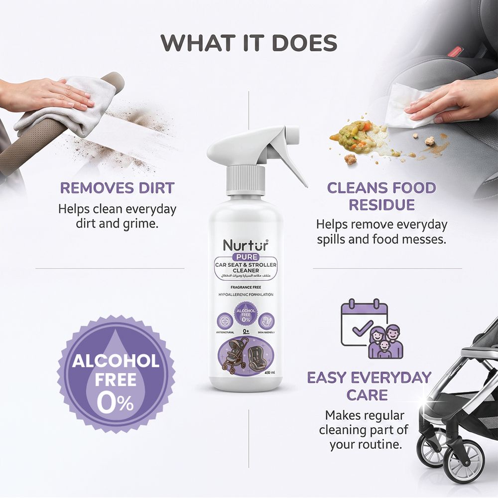 Nurtur - Pure Car Seat And Stroller Cleaner Spray - 450 ml