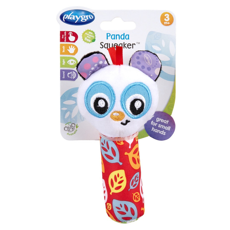 Playgro - Panda Squeaker Rattle Toy - Multicolor