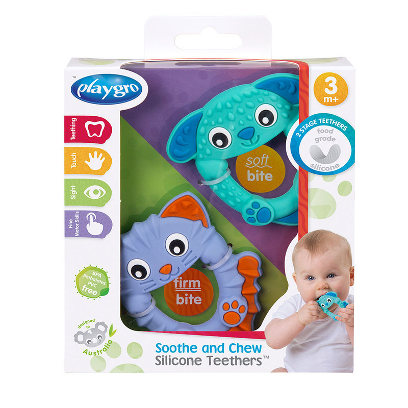 Playgro - Soothe And Chew Silicone Teethers