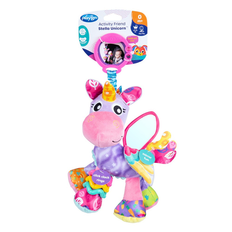 Playgro - Activity Friend Crib And Stroller Toy - Stella Unicorn