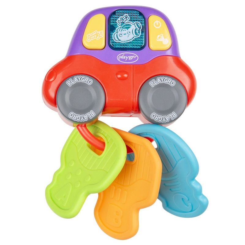 Playgro - Beep And Play Keys Music And Lights Activity Teether Toy