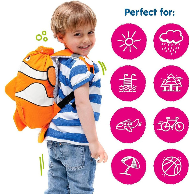 Trunki - Paddlepak Swim Bag - Chuckles The Clown Fish - Orange