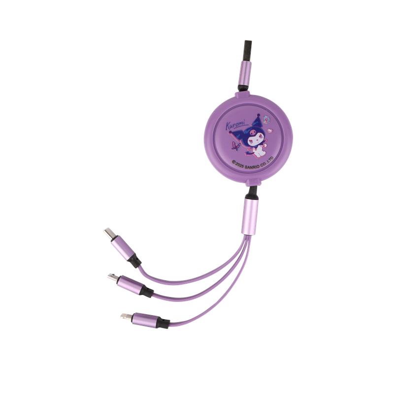 Sanrio - Kuromi 3-In-1 Charging Cable