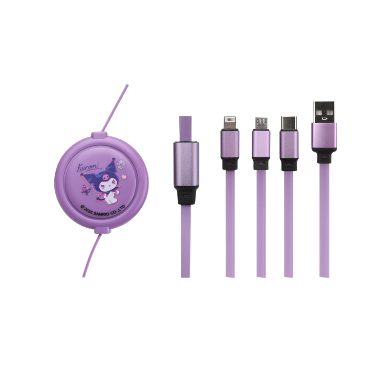 Sanrio - Kuromi 3-In-1 Charging Cable