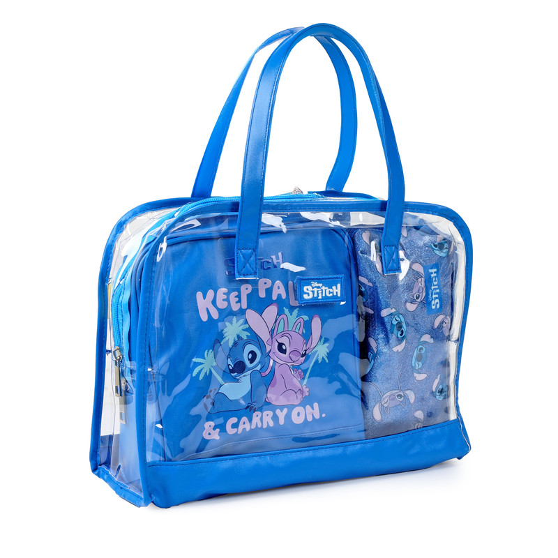 Disney Stitch Cosmetic Bag Set 3 Pcs - Blue