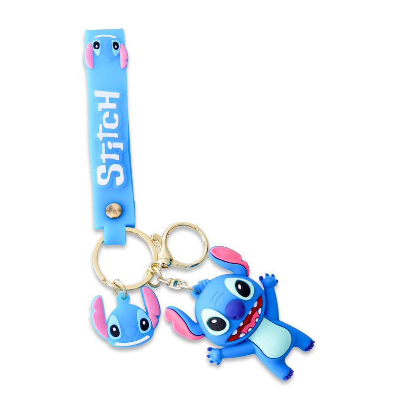 Disney - Stitch Keychain With Ring - Blue