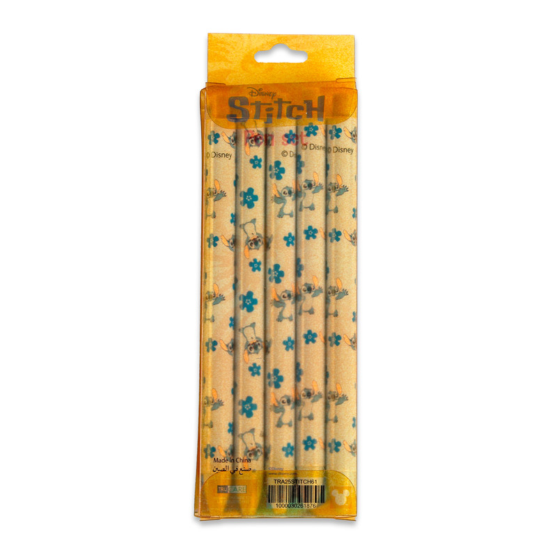 Disney - Stitch Themed Pen Set - Blue - 5 Pcs