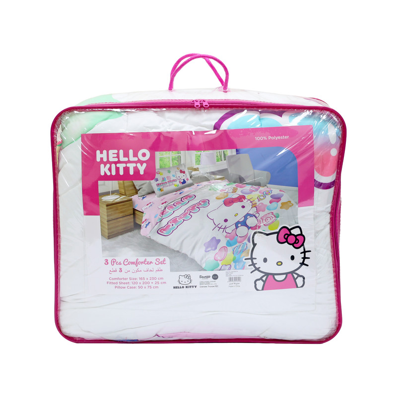 Sanrio - Hello Kitty Twin Comforter Set - 3 Pcs