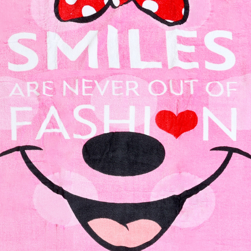 Disney Minnie Mouse Printed Beach Towel 70x140 Cm - Pink
