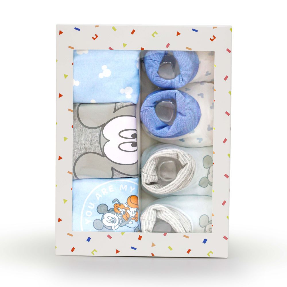 Disney - 5pc-Set - Mickey Mouse Baby Boy Gift Set - Blue