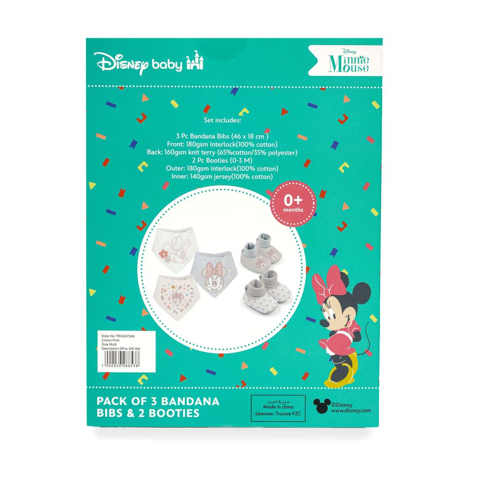 Disney - 5pc-Set - Minnie Mouse Baby Girl Gift Set - Pink