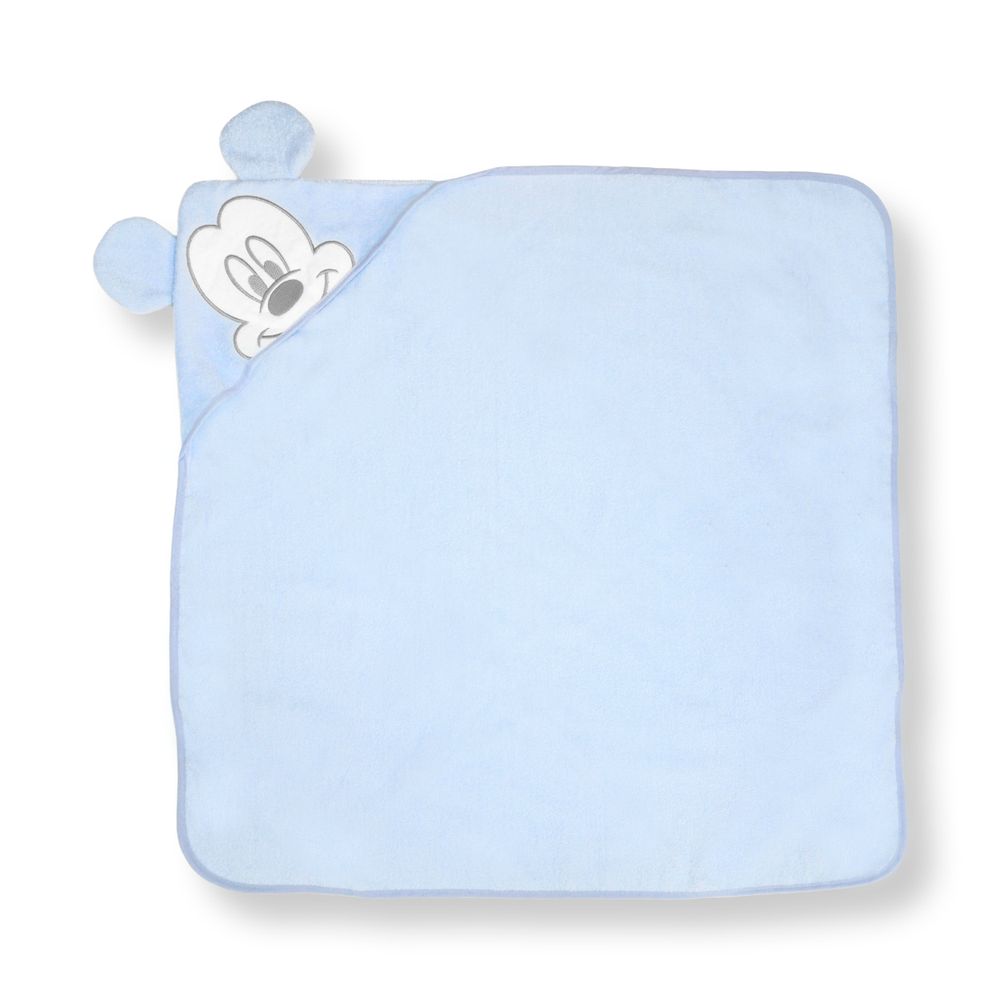 Disney - Mickey Mouse Baby Hooded Towel Gift Set - Blue - 5 Pc Set