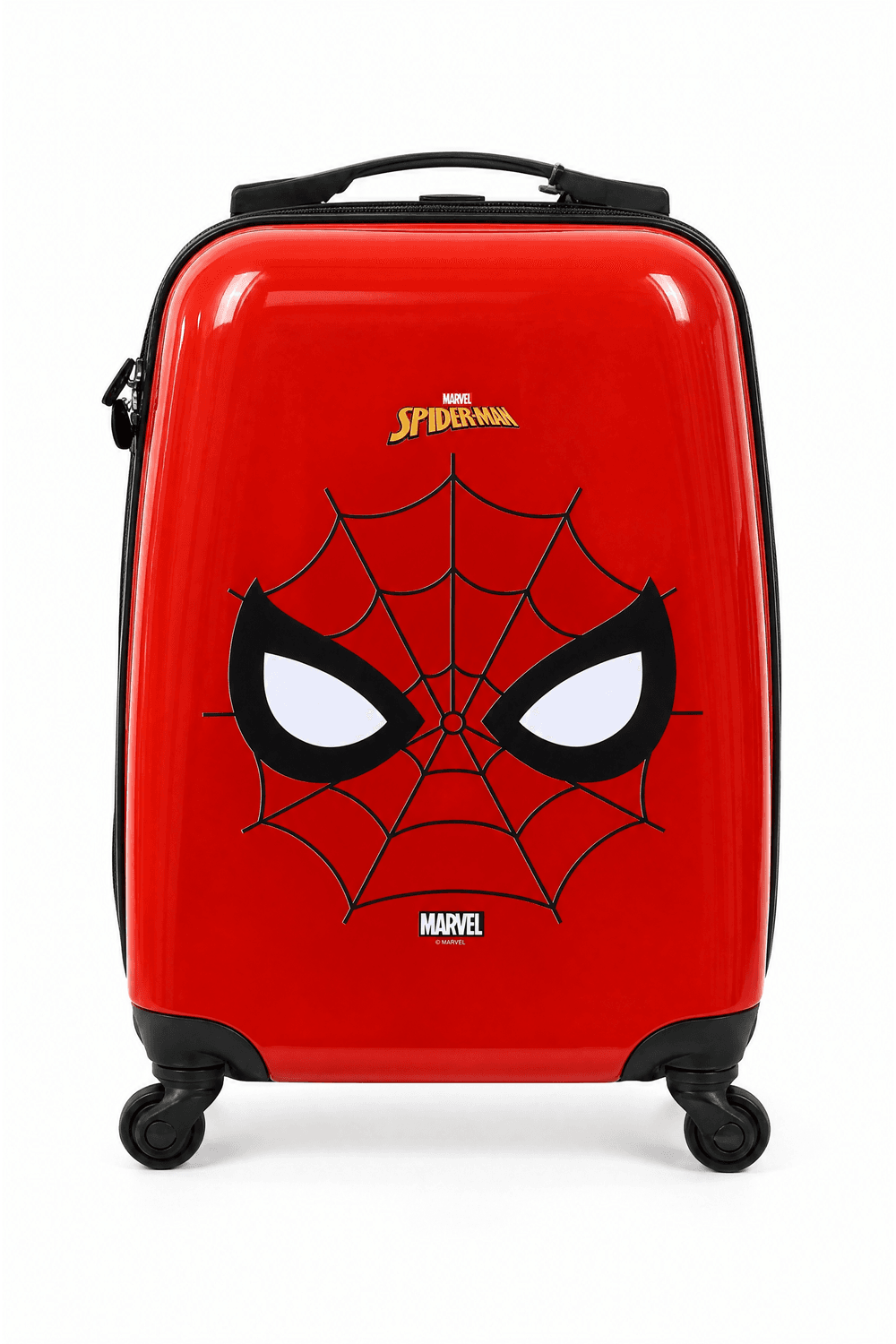 Marvel - Spider-Man Design Kids Trolley Luggage - Red - 16-Inch