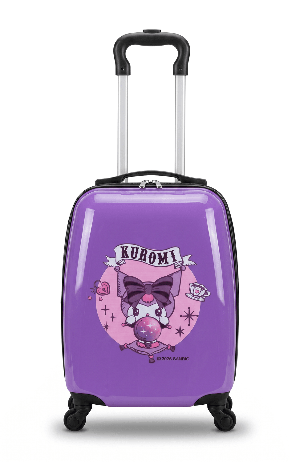 Sanrio - Kuromi Design Kids Trolley Luggage - Lavender - 16-Inch