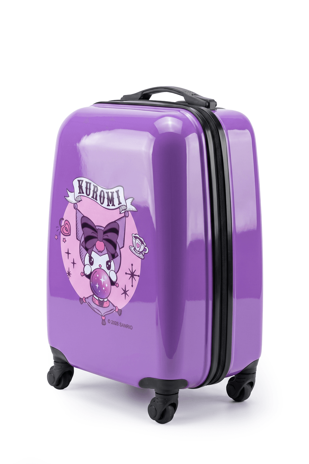 Sanrio - Kuromi Design Kids Trolley Luggage - Lavender - 16-Inch