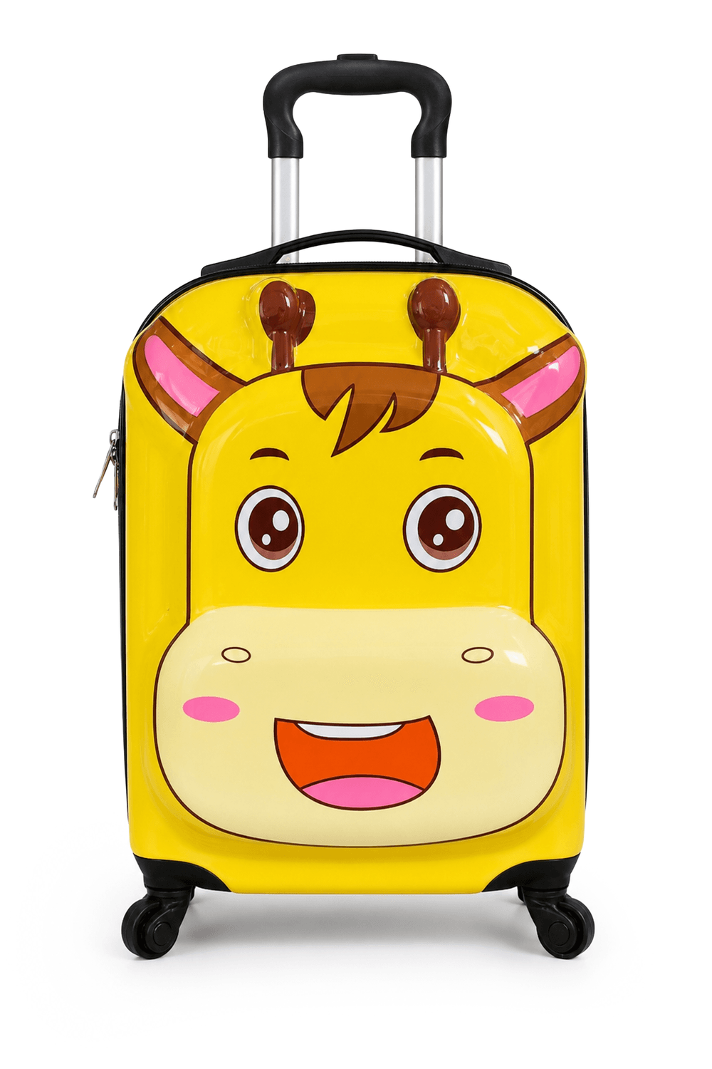 Trucare - Giraffe Design Kids Trolley Luggage - Yellow - 16-Inch