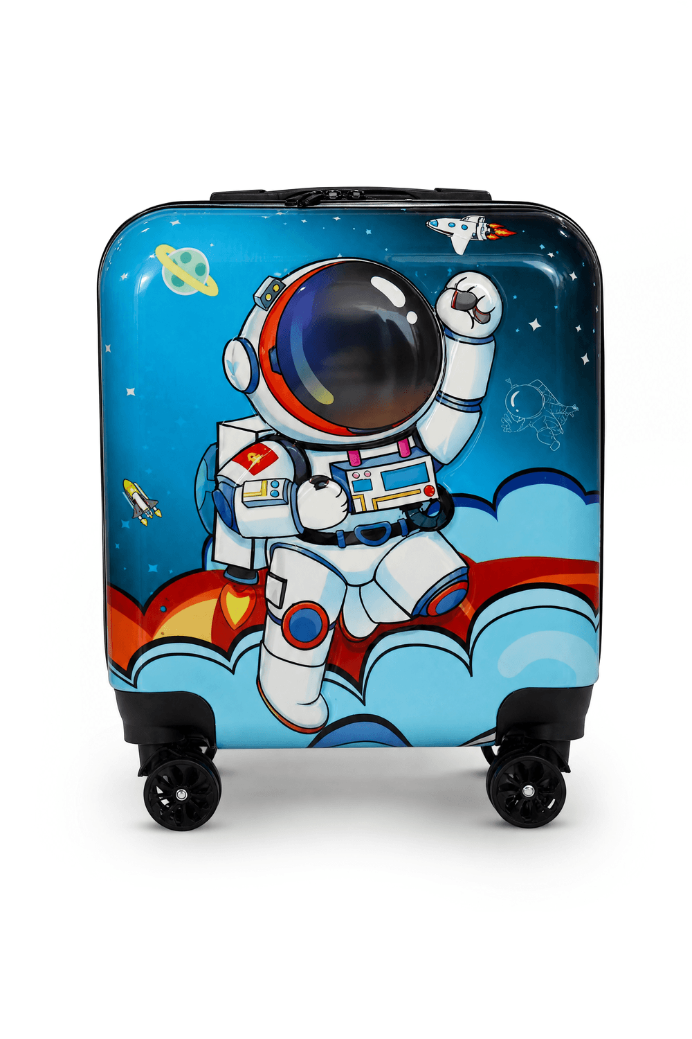 Trucare - Space Astronaut Design Kids Trolley Luggage - Multicolor - 18-Inch