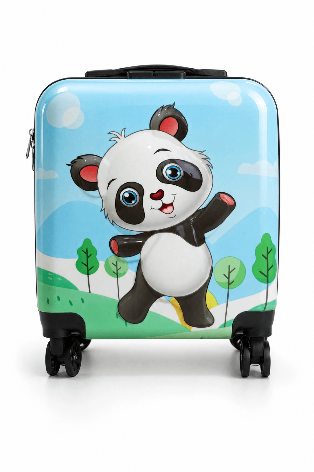 Trucare - Cute Panda Design Kids Trolley Luggage - Multicolor - 18-Inch