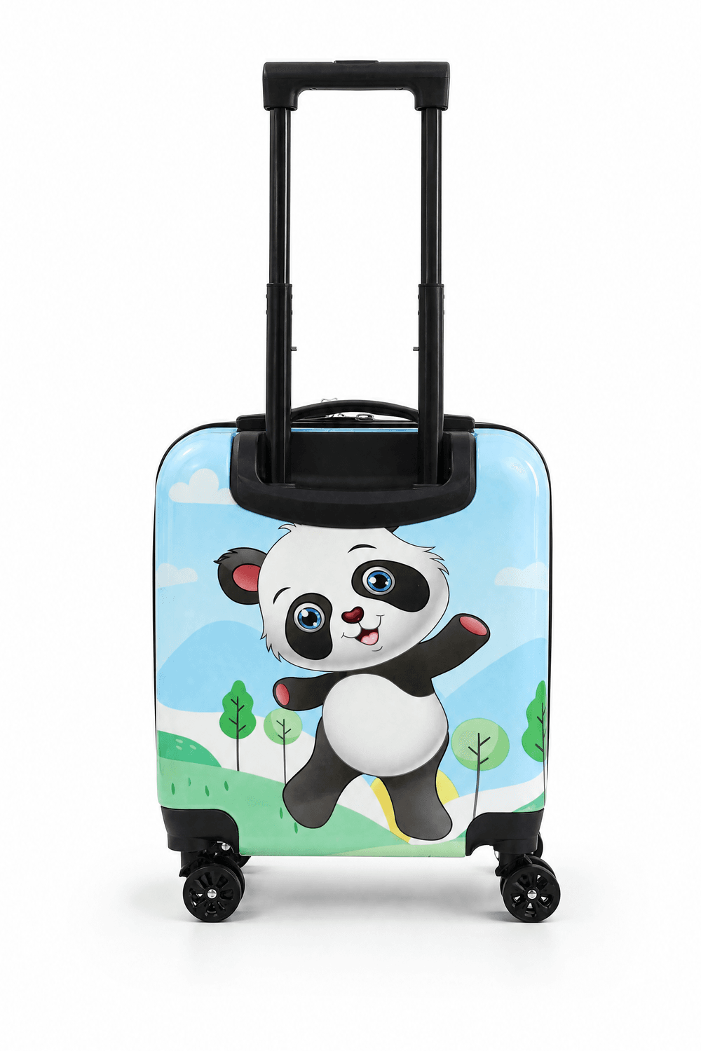 Trucare - Cute Panda Design Kids Trolley Luggage - Multicolor - 18-Inch