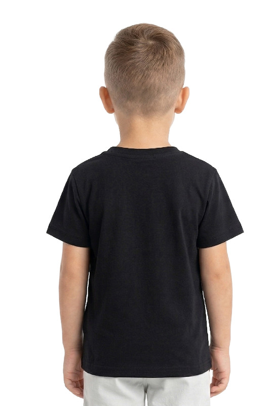 Disney Boy's Donald Duck Printed Short Sleeves T-Shirt - Black