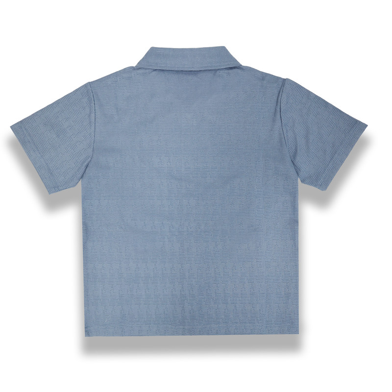 Nautica Boy's Short Sleeve Shirt with Shorts - Blue - 2 Pcs