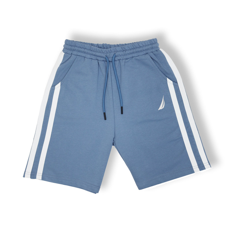 Nautica Boys Shorts with Side Tapes - Light Blue