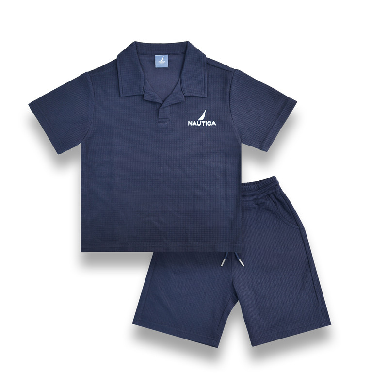 Nautica Boy's T-Shirt and Short Set - Dark Navy - 2 Pcs