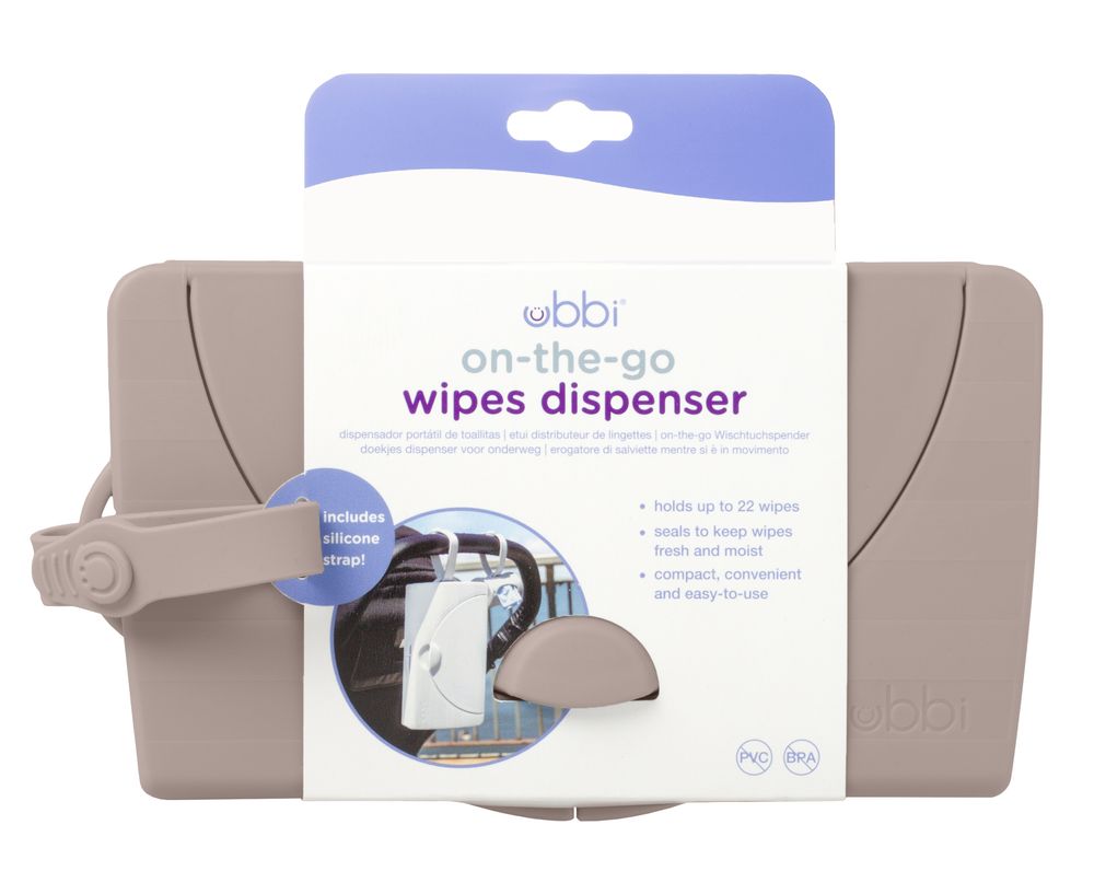Ubbi - On-The-Go Wipes Dispenser - Taupe