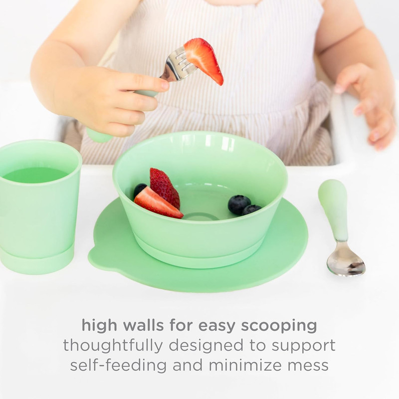 Ubbi - Baby Feeding Bowls With Suction Base Set - Multicolor - 3 Pcs