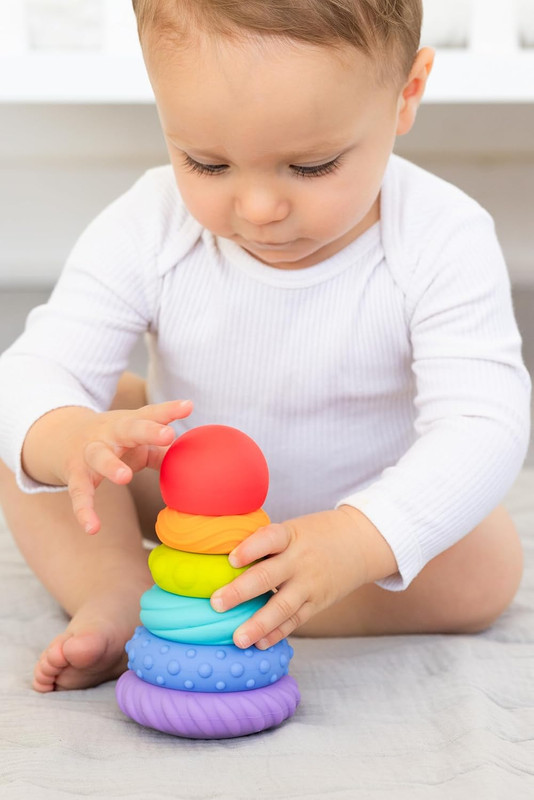 Ubbi - Baby Teether Totter - Multicolor - 6pcs