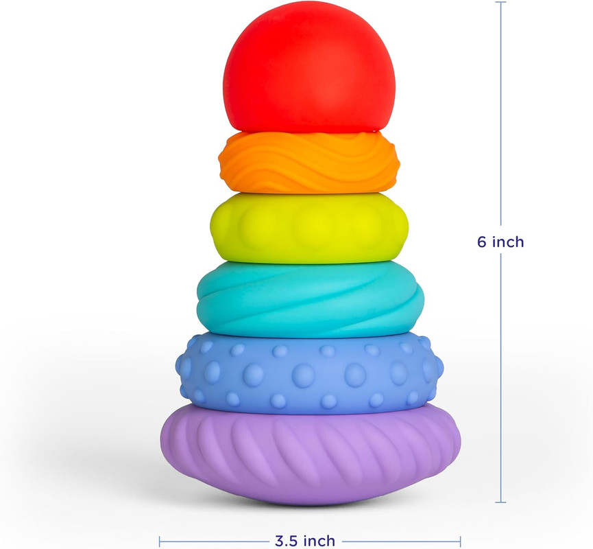 Ubbi - Baby Teether Totter - Multicolor - 6pcs