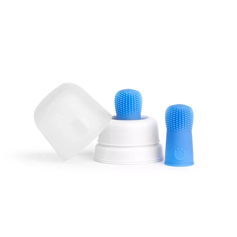Ubbi - Baby Silicone Finger Toothbrush With Storage Case - Pack of 2