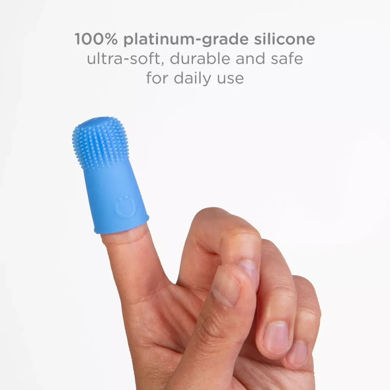 Ubbi - Baby Silicone Finger Toothbrush With Storage Case - Pack of 2