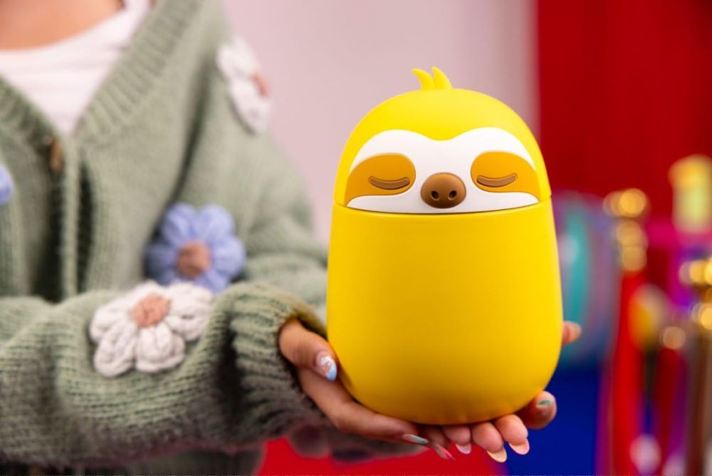 Utillife - Zoofiesta Kids Insulated Food Jar Sloth - Vacuum Thermos