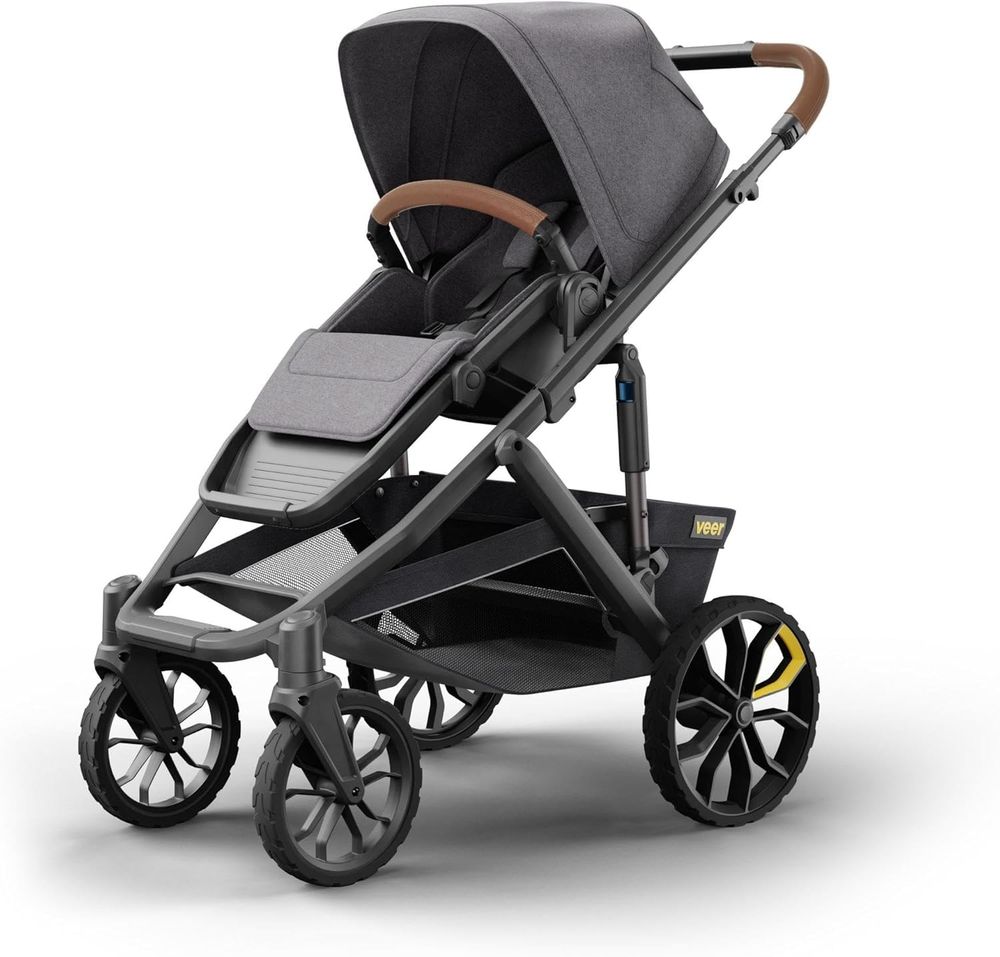 Veer - Switch&roll Leather Kit & All-Terrain Stroller - Gray Granite