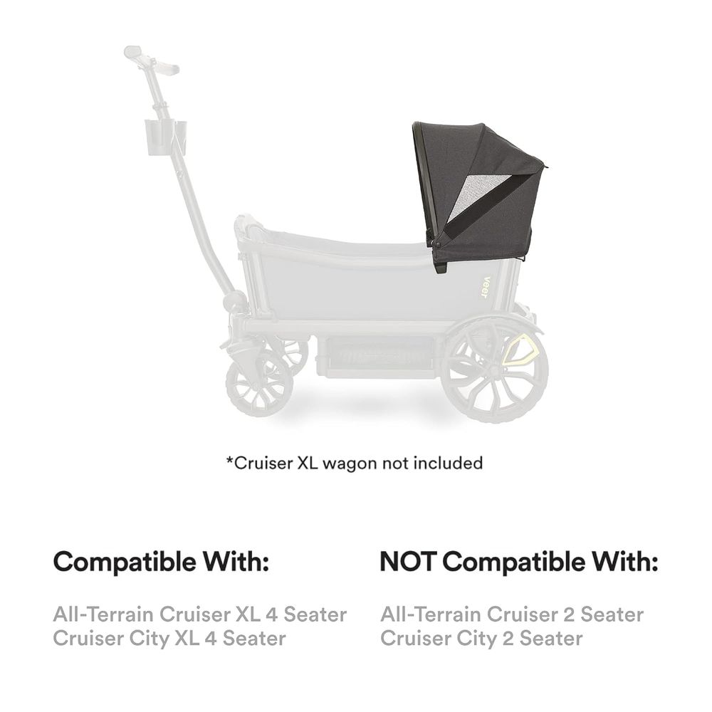 Veer - Cruiser XL Retractable Canopy - Grey