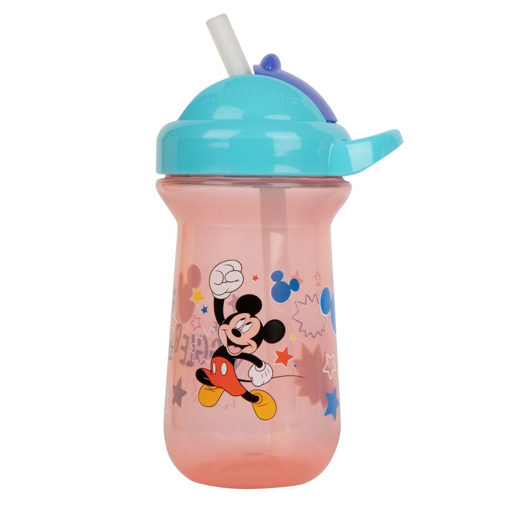 The First Years - Disney Mickey Mouse Flip Top Straw Cup - Pack Of 2 - 296 ml