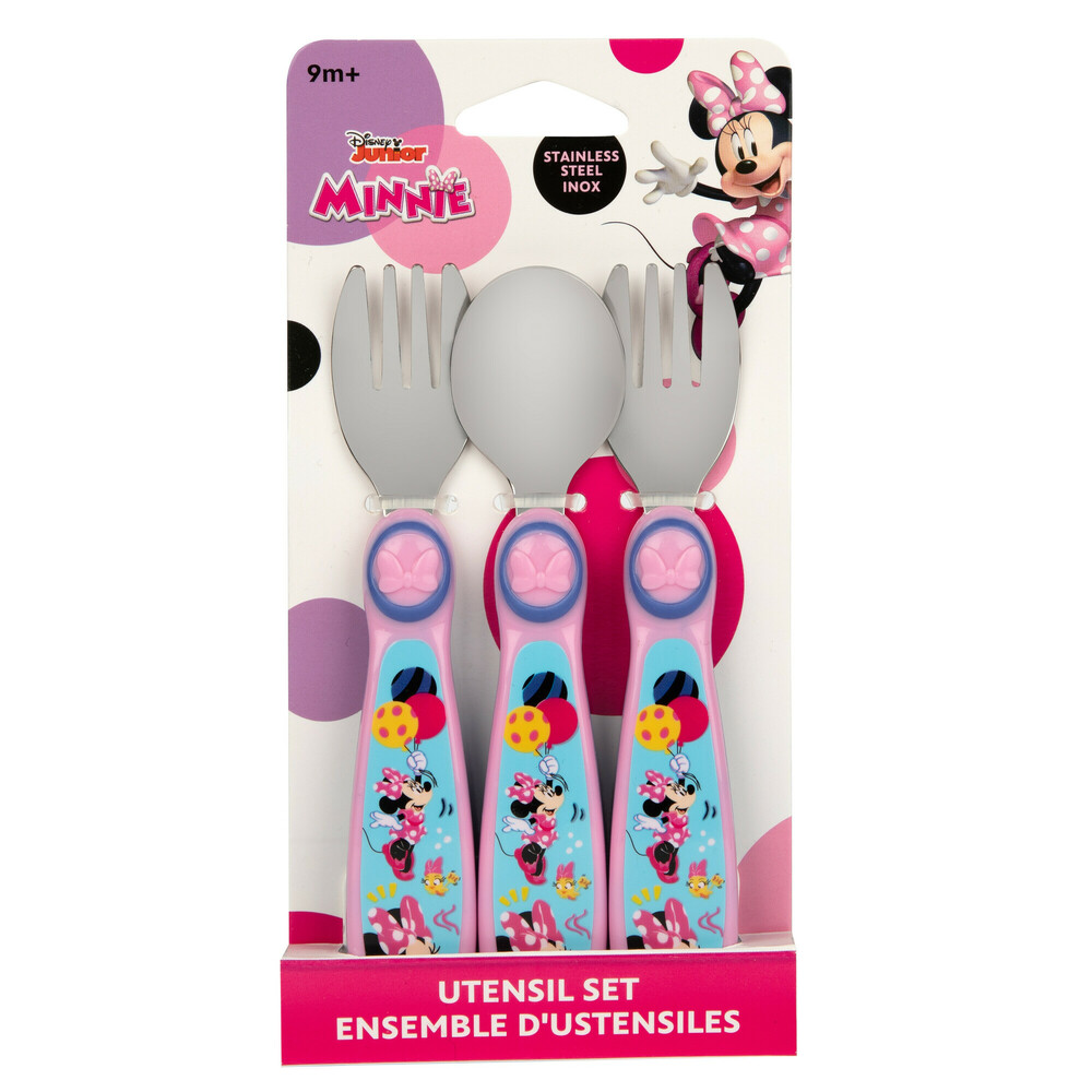 The First Years - Minnie Sculpted Flatware Set - 3 pcs