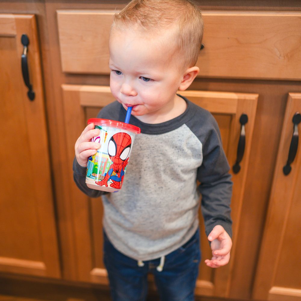 The First Years - Spidey Take & Toss Toddler Straw Cups - 10 Pcs - 296 ml