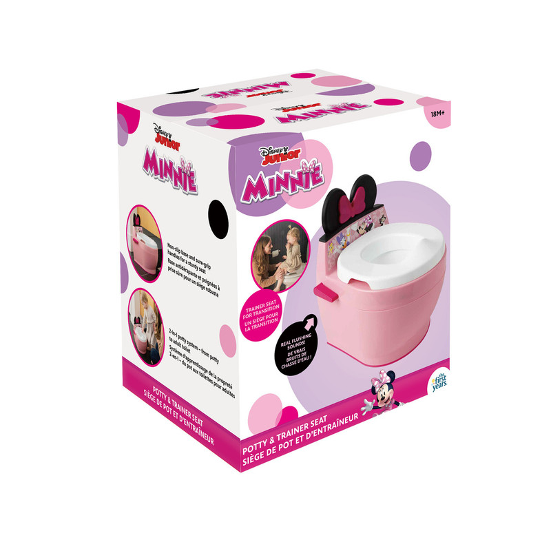 The First Years - Disney Minnie Mouse Potty & Trainer Seat - Pink/White