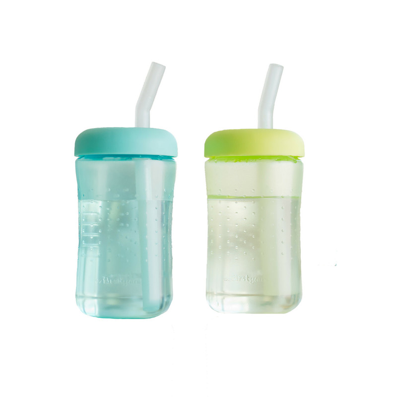 The First Years - Squeeze & Sip Straw Trainer Cup - Pack Of 2 - 207 ml