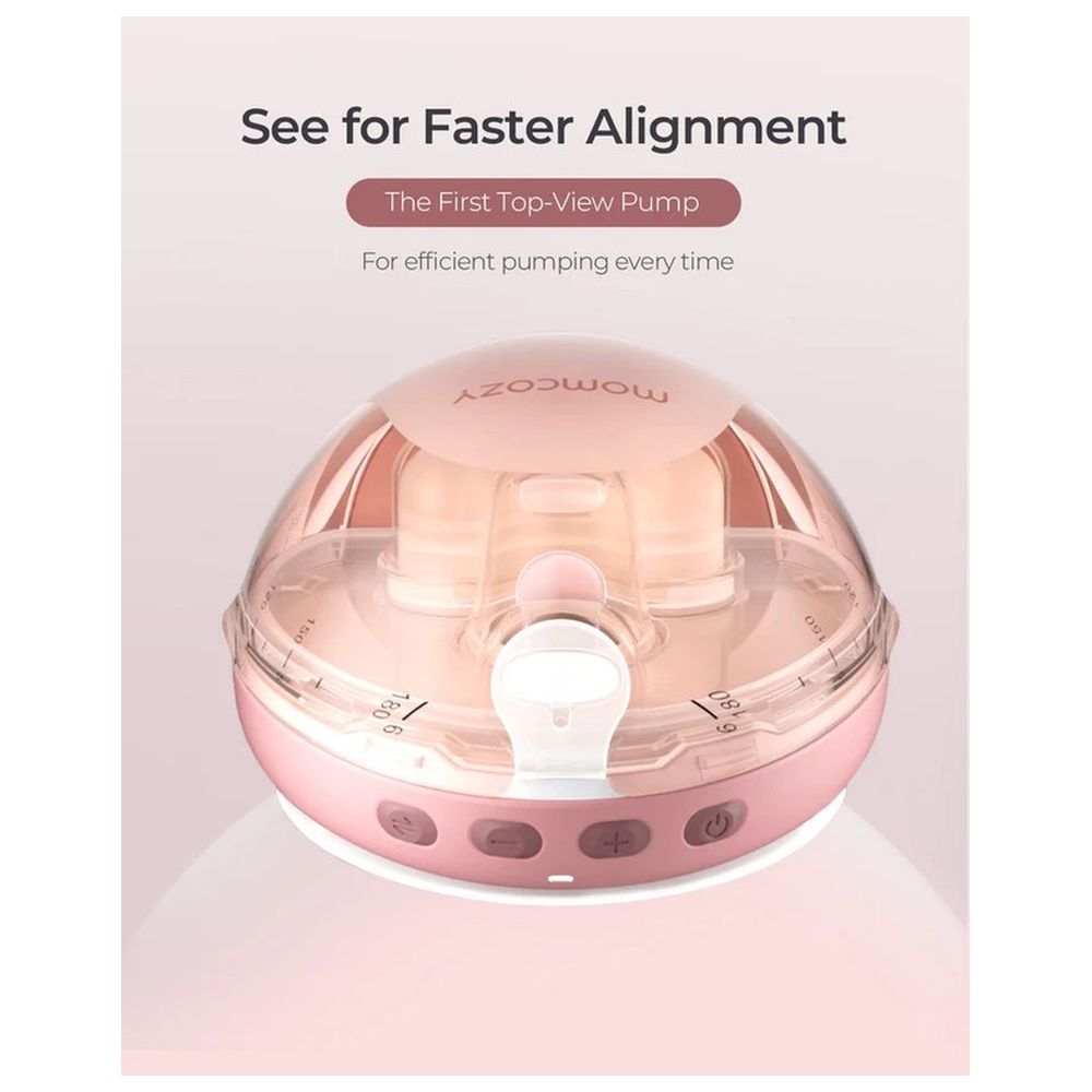Momcozy - Air 1 Double Hands Free Ultra-slim Wireless Charging Breast Pump - Gold