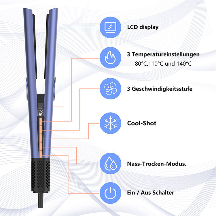 Couture Hair Pro - Max Hair Straightener - Royal Blue