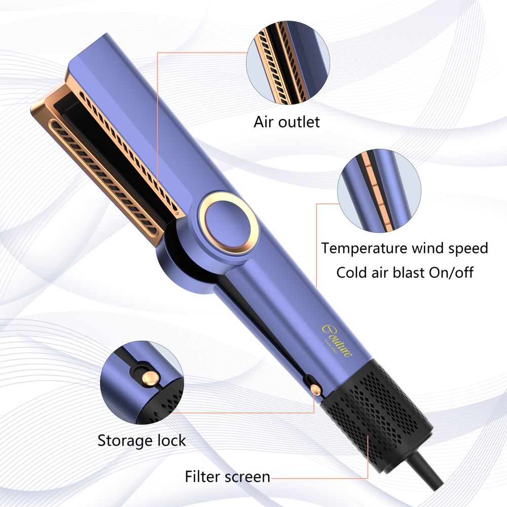 Couture Hair Pro - Max Hair Straightener - Royal Blue